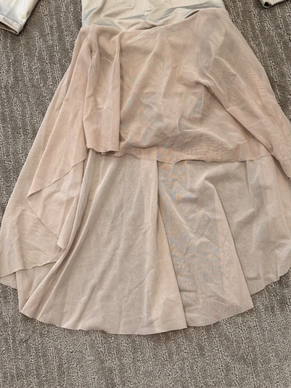Weissman Contemporary “ A Million Dreams 14663 Mesh Child Beige Dress